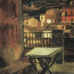 veduta di una terrazza a Castanea